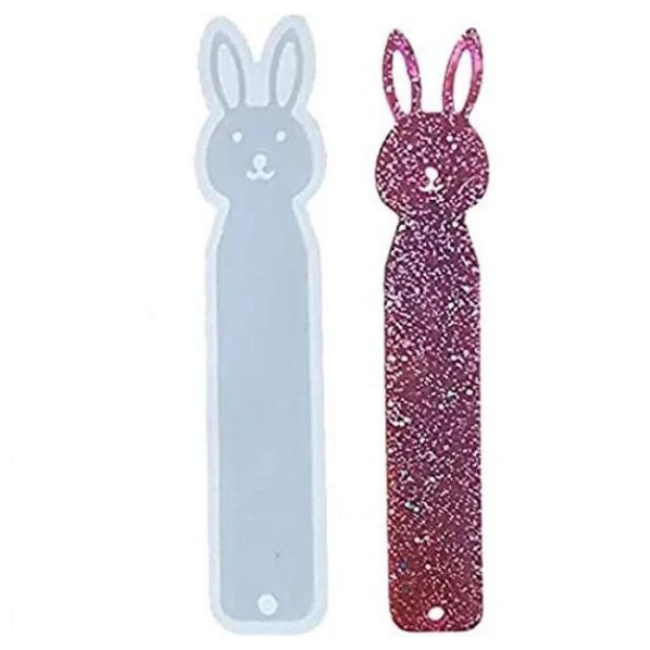 rabbit-bookmarksilicone-resin-mould