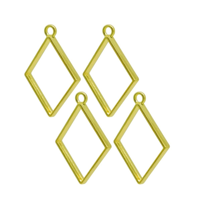 bezels-gold-rhombus-shape
