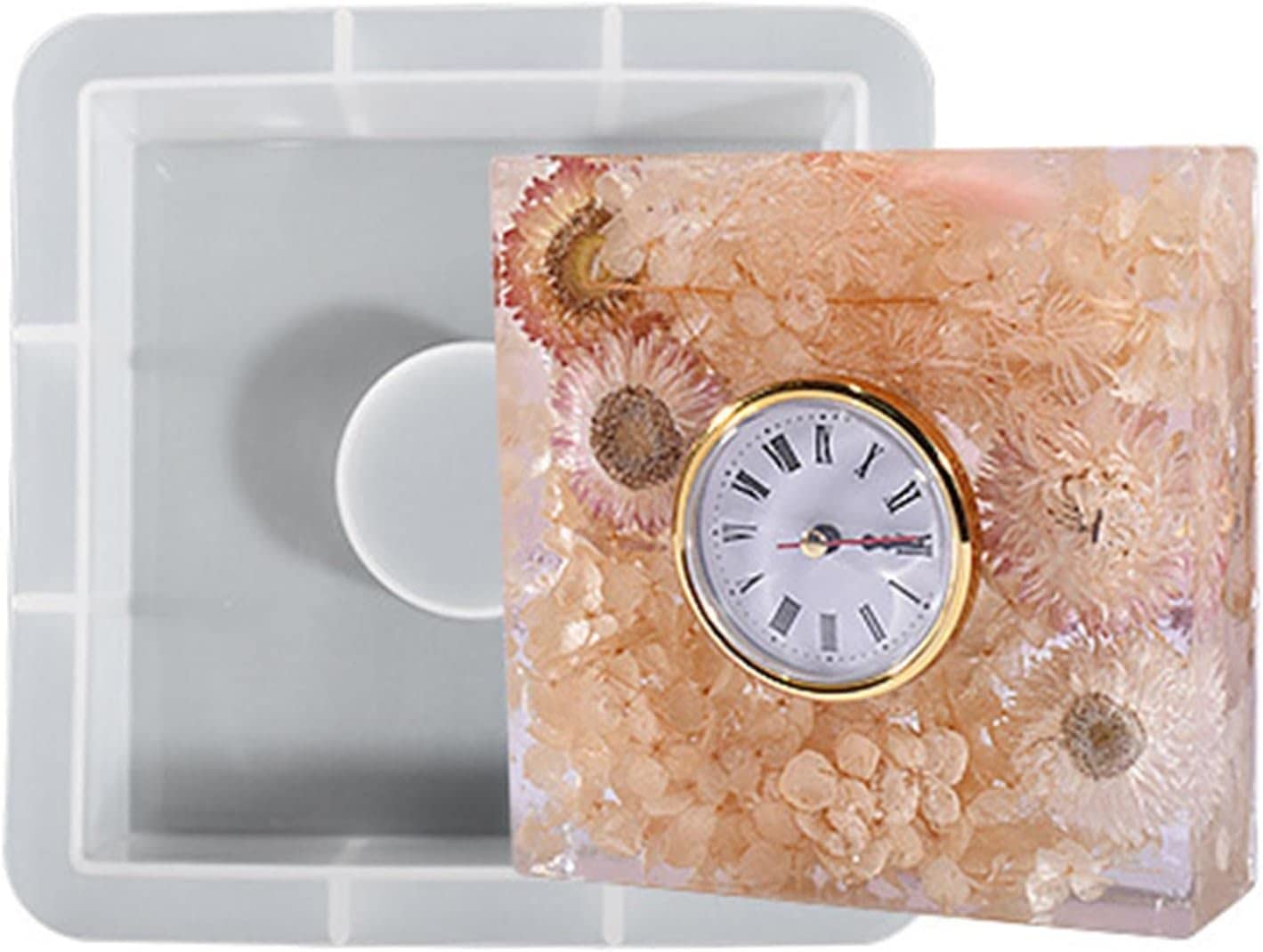 square-clock-resin-molds